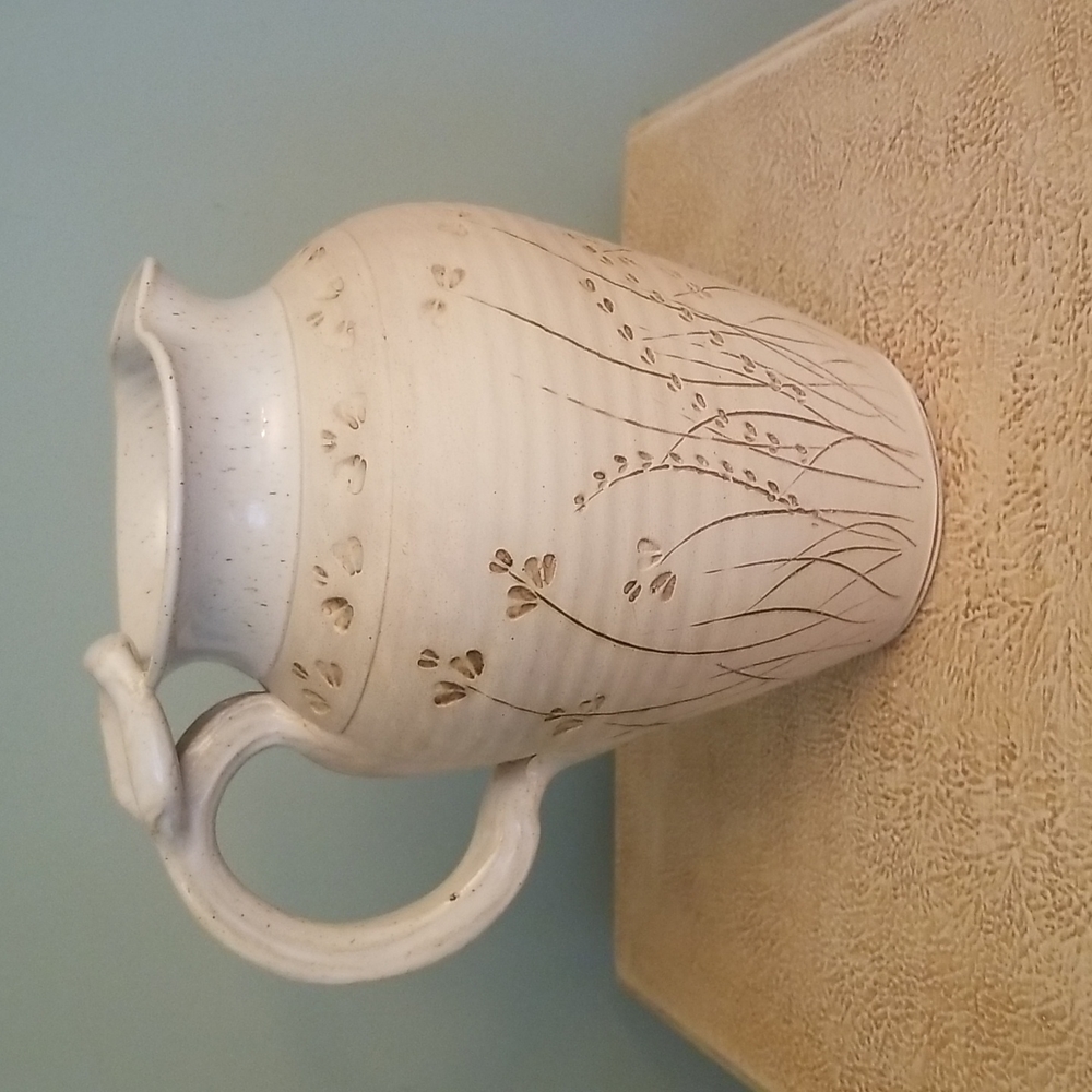 Homemade Pottery Pitcher - Picture 3 of 16